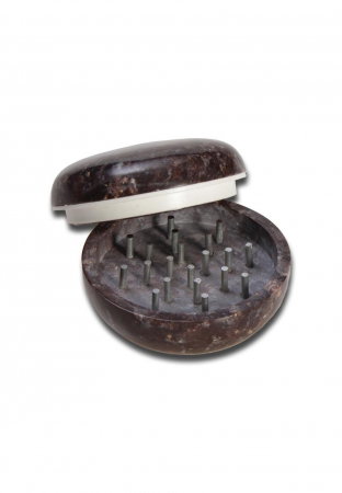 Grinder din Piatra, Oval, 2 parti, Ø45mm [2]