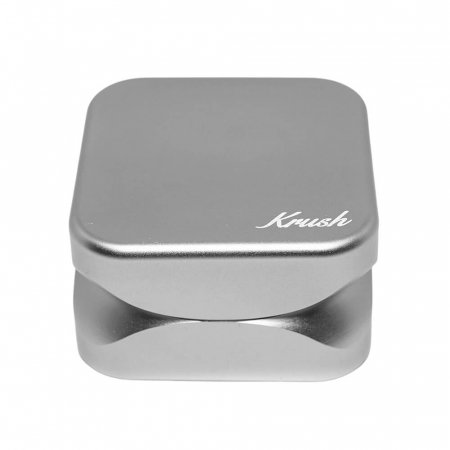 Grinder metalic Krush Kube 2.0, Steel Grey, 2 Parti, Ø55mm [2]