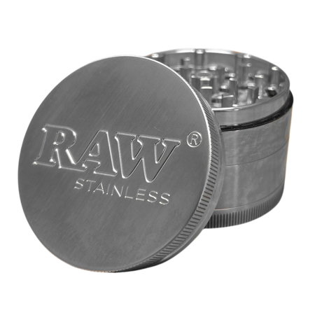 Grindere Tutun & Plante - Grinder metalic, RAW, Inox, 4 Parti, Ø50mm