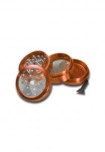 Grinder metalic Neutral Window, Portocaliu, 4 parti, Ø50mm [1]