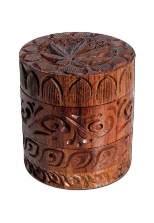 Grinder RoseWood 'Leaf', 4 Parti, Ø56mm [1]