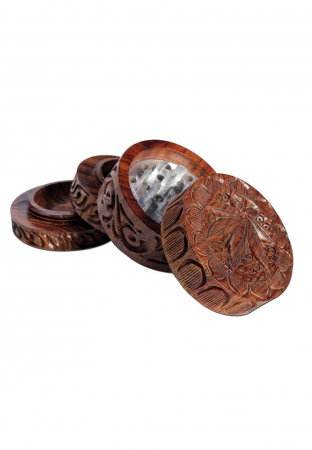 Grinder RoseWood 'Leaf', 4 Parti, Ø56mm [0]