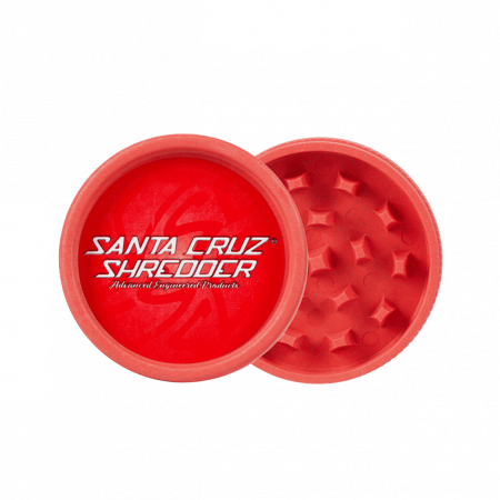 Grindere Tutun & Plante - Grinder 'Santa Cruz' din Canepa, Rosu, 2 Parti, Ø55mm
