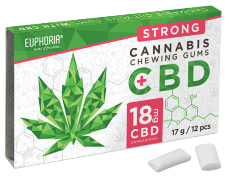 Alimente & Dulciuri - Guma de mestecat CBD 'Euphoria' 18mg
