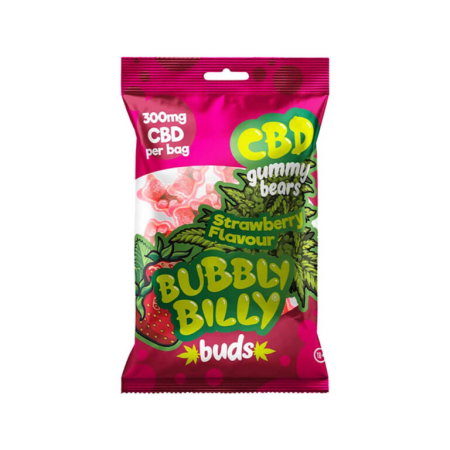 Ulei CBD - Jeleuri CBD, Bubbly Billy Buds, Capsuni, 300mg