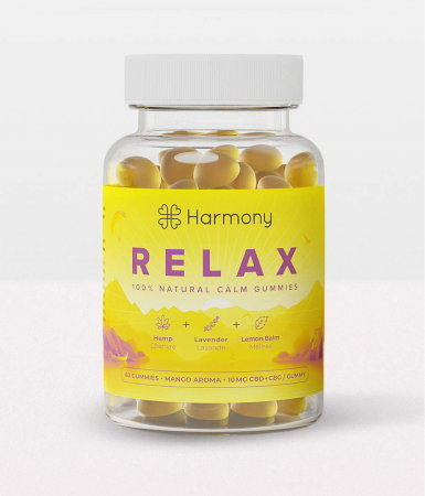 Alimente & Dulciuri - Jeleuri CBD+CBG, Harmony, Relax Gummies, 600mg