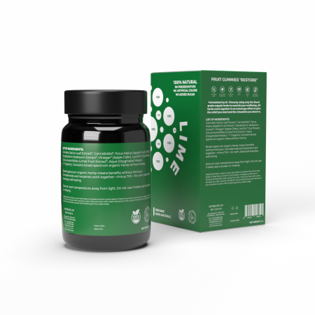 Jeleuri CBD, Endoca, RESTORE, Lime, 1200mg [2]