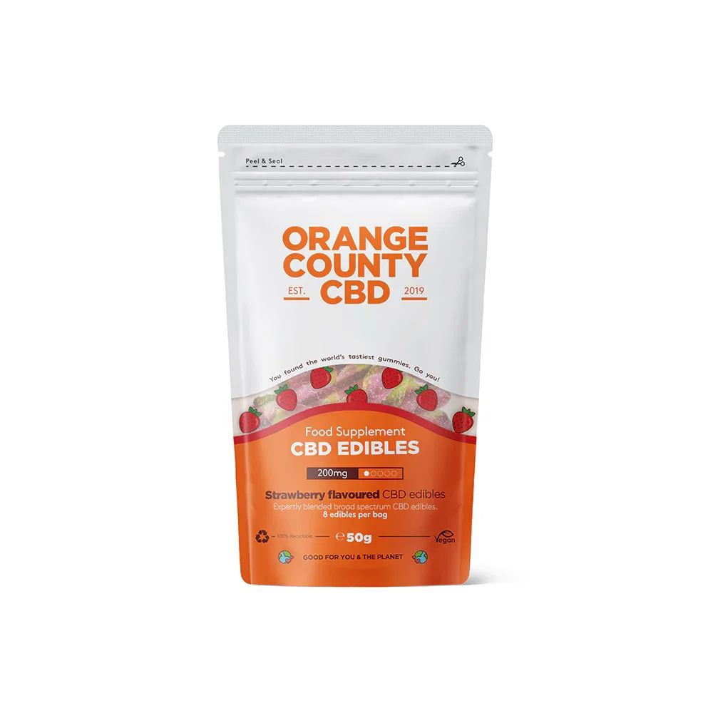Ulei CBD - Jeleuri CBD, Orange County CBD, Capsuni, 200mg