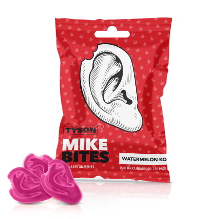 Ulei CBD - Jeleuri cu ulei de canabis , Tyson 2.0, Mike's Bites Watermelon KO, 50g