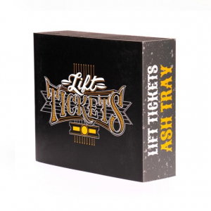 Scrumiera 'Lift Tickets' Custom de Sticla [1]