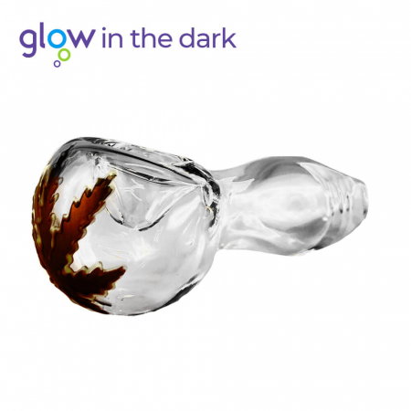 Pipa sticla transparenta, Urban Crew, Glow, 10cm [0]