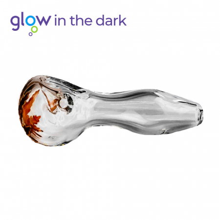 Pipa sticla transparenta, Urban Crew, Glow, 10cm [2]