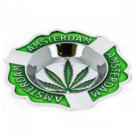 Scrumiere - Scrumiera Amsterdam, Metal argintiu, Premium