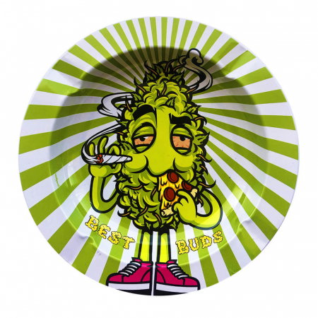 Scrumiere - Scrumiera Best Buds, High Pizza, Metal