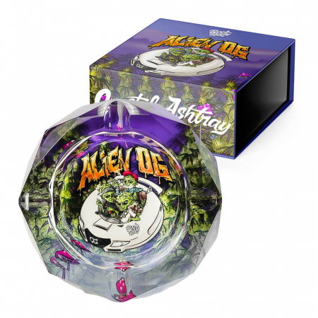 Scrumiere - Scrumiera Best Buds, Sticla, Alien OG