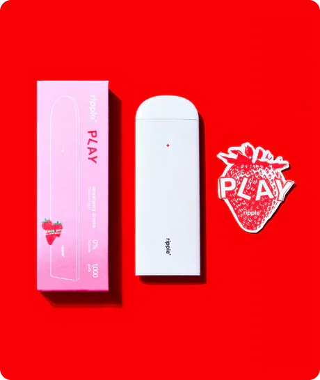 Tigara electronica, Ripple+, PLAY, Capsuni, fara nicotina, 1000 pufuri [1]