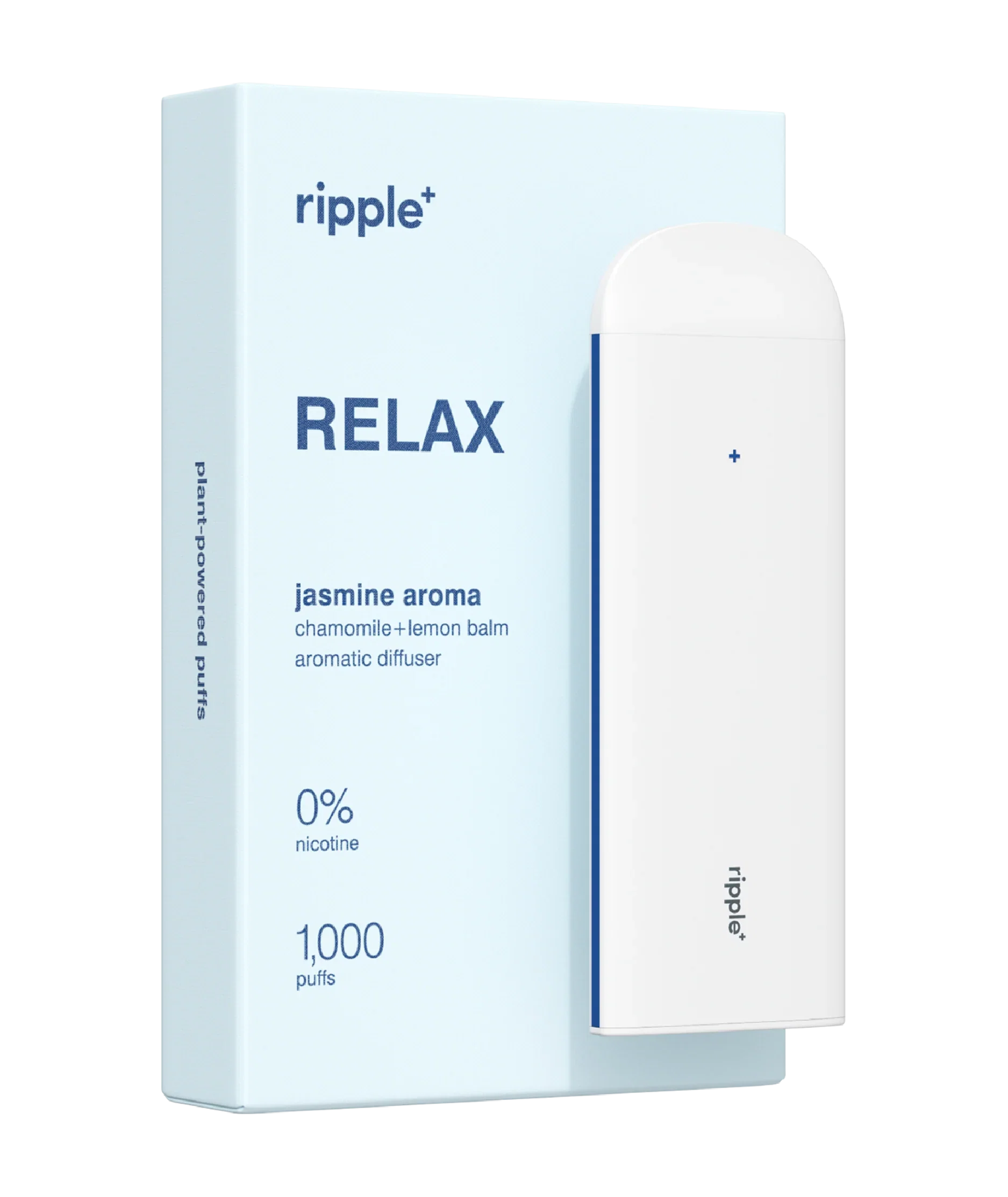Tigari electronice - Tigara electronica, Ripple+, RELAX, Iasomie, fara nicotina, 1000 pufuri