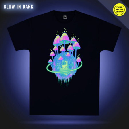 Tricou Fluorescent Planet Mushroom [1]