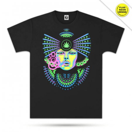Tricouri - Tricou Fluorescent Stoned Chick
