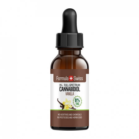 Lichidare Stoc - Ulei CBD 3-30%, Premium, Vanilie, 10ml