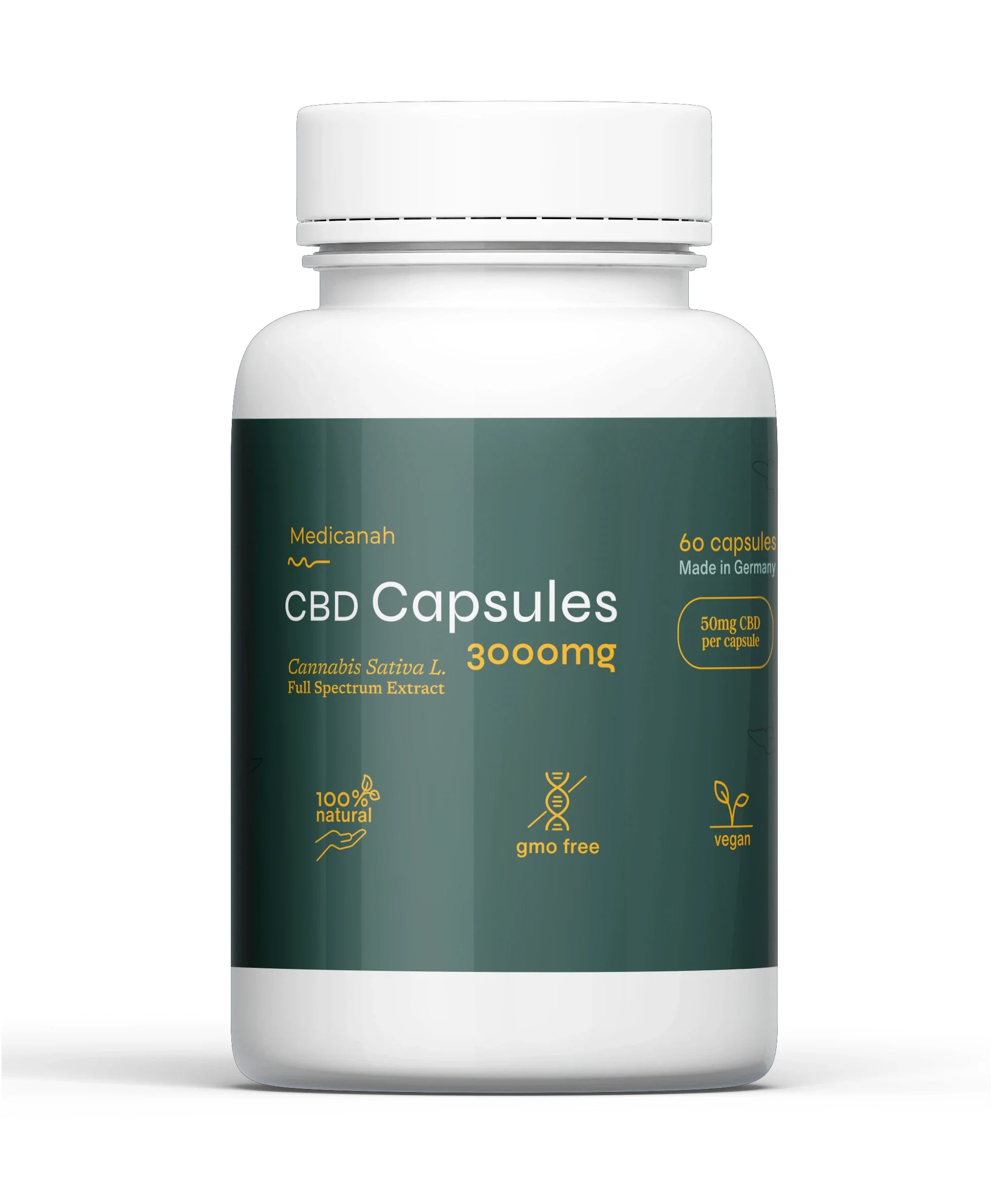 Capsule CBD - Canabis Oil Capsule CBD, Full Spectrum, 60 capsule, 50mg (3000mg)