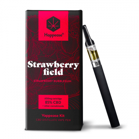 Vape CBD - Vaporizatoare cu CBD - Vaporizator CBD 85%, HAPPEASE, Strawberry Bubblegum