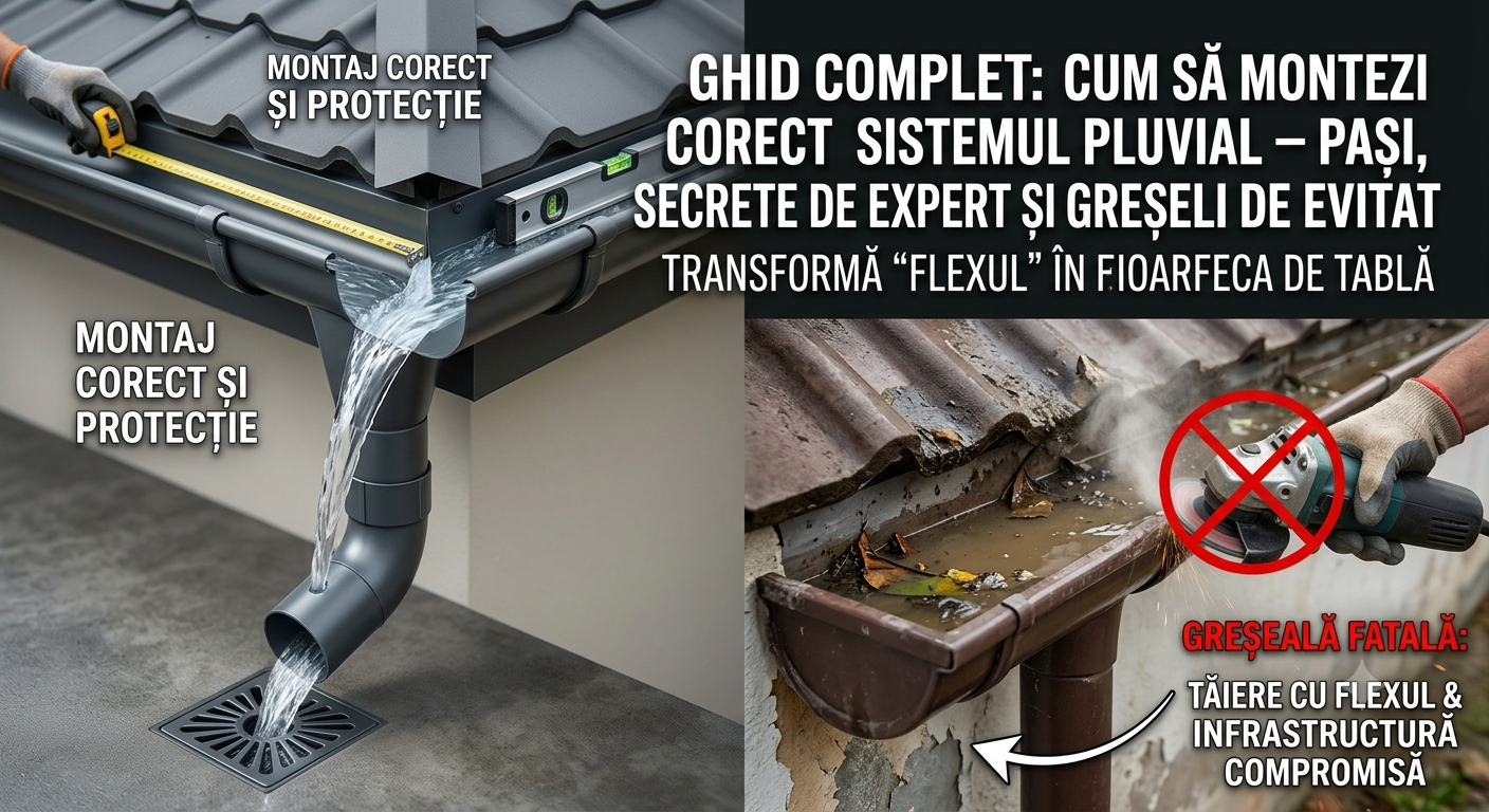 Ghid Complet: Cum să Montezi Corect Sistemul Pluvial – Pași, Secrete de Expert și Greșeli de Evitat