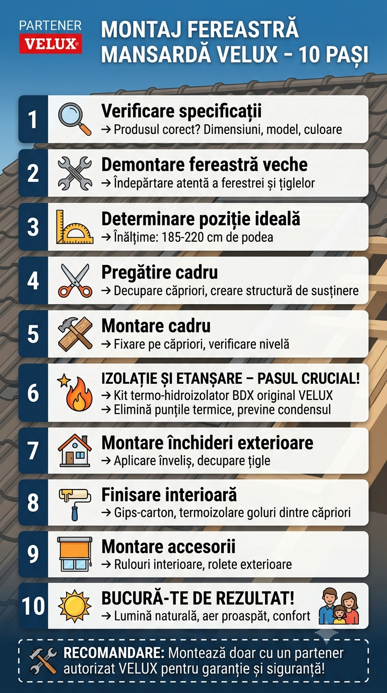 Cele 10 pași ai montajului