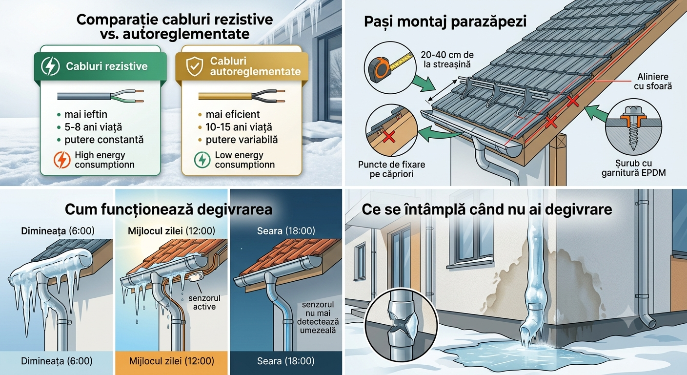 pasii montaj parazapeti