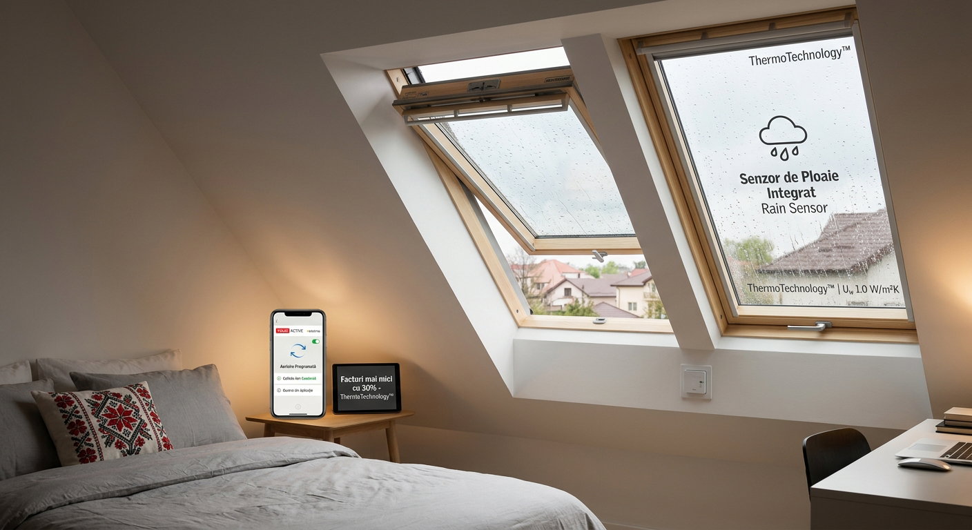 Ferestre Automate VELUX INTEGRA: Ghid Electric vs Solar
