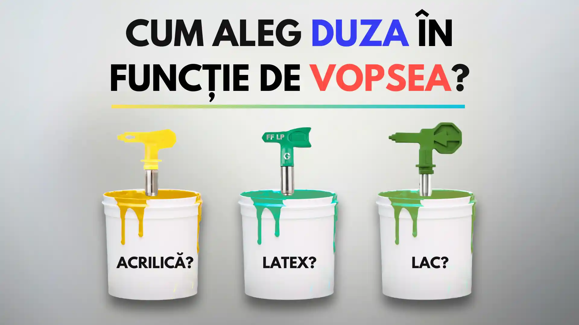 Ce duza sa folosesti in functie de vopsea?