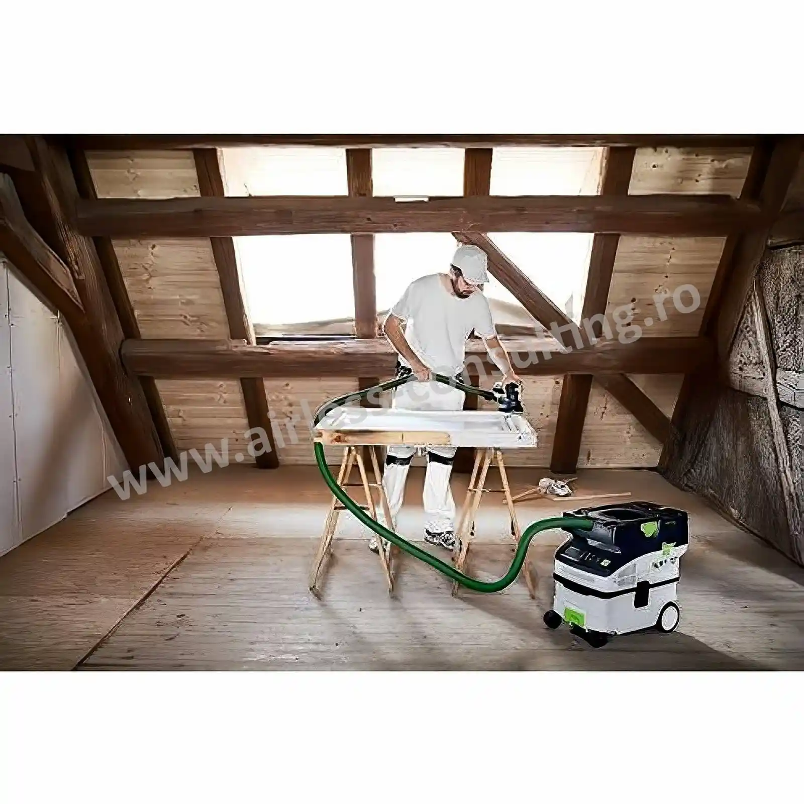 Aspirator mobil cu acumulator CLEANTEC CTMC MIDI I-Basic Festool [3]