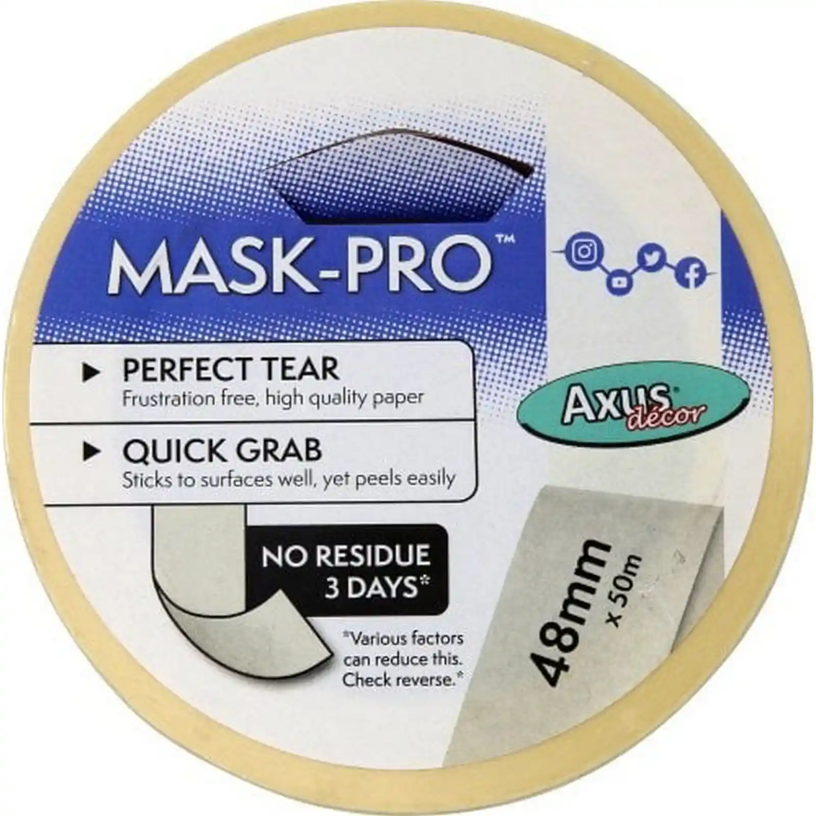 Banda de Mascare Mask-Pro, 48 mm x 50 m, Axus [2]