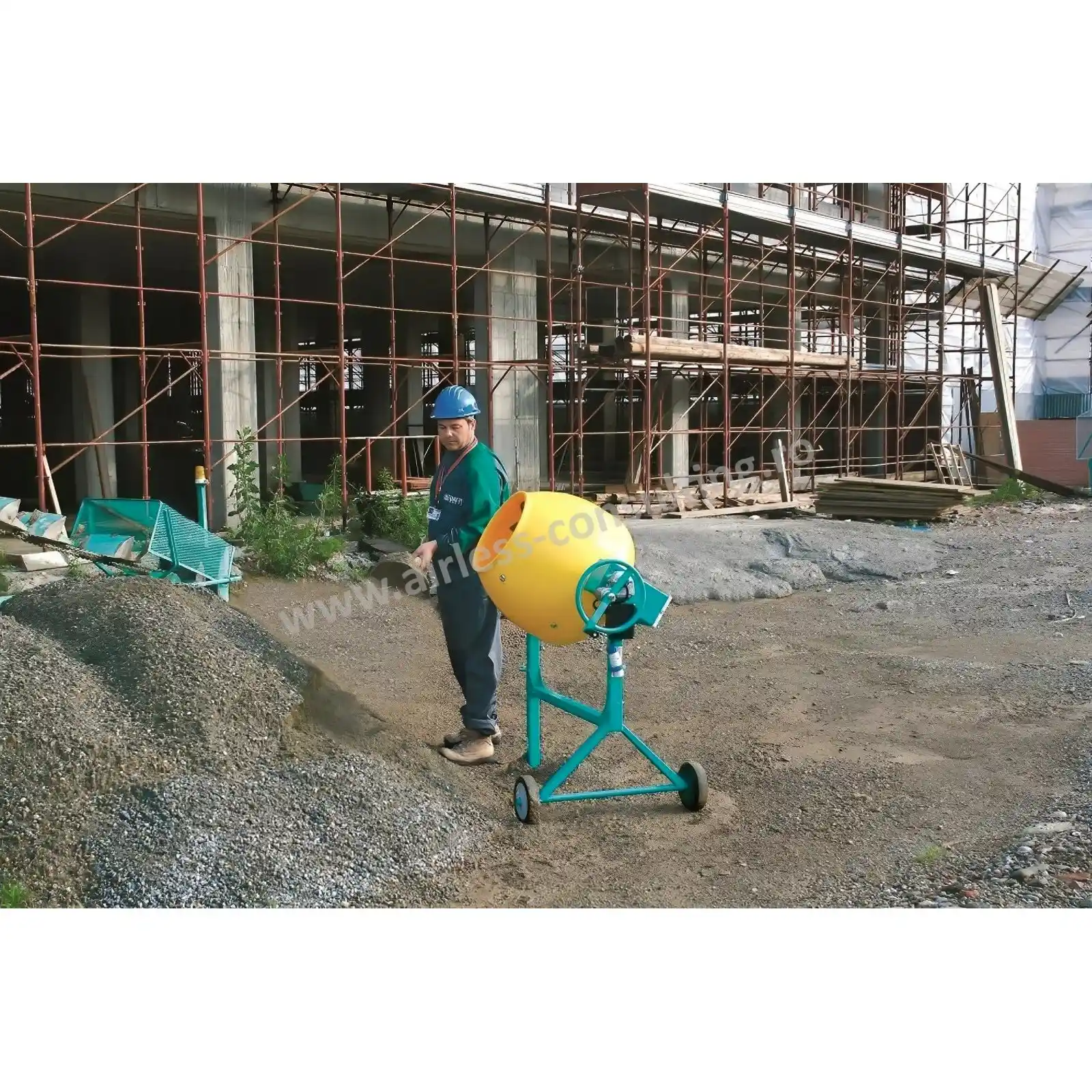 Betoniera profesionala, Syntesi 140, IMER, 230V, 0.3 kW, cuva plastic HDPE [2]