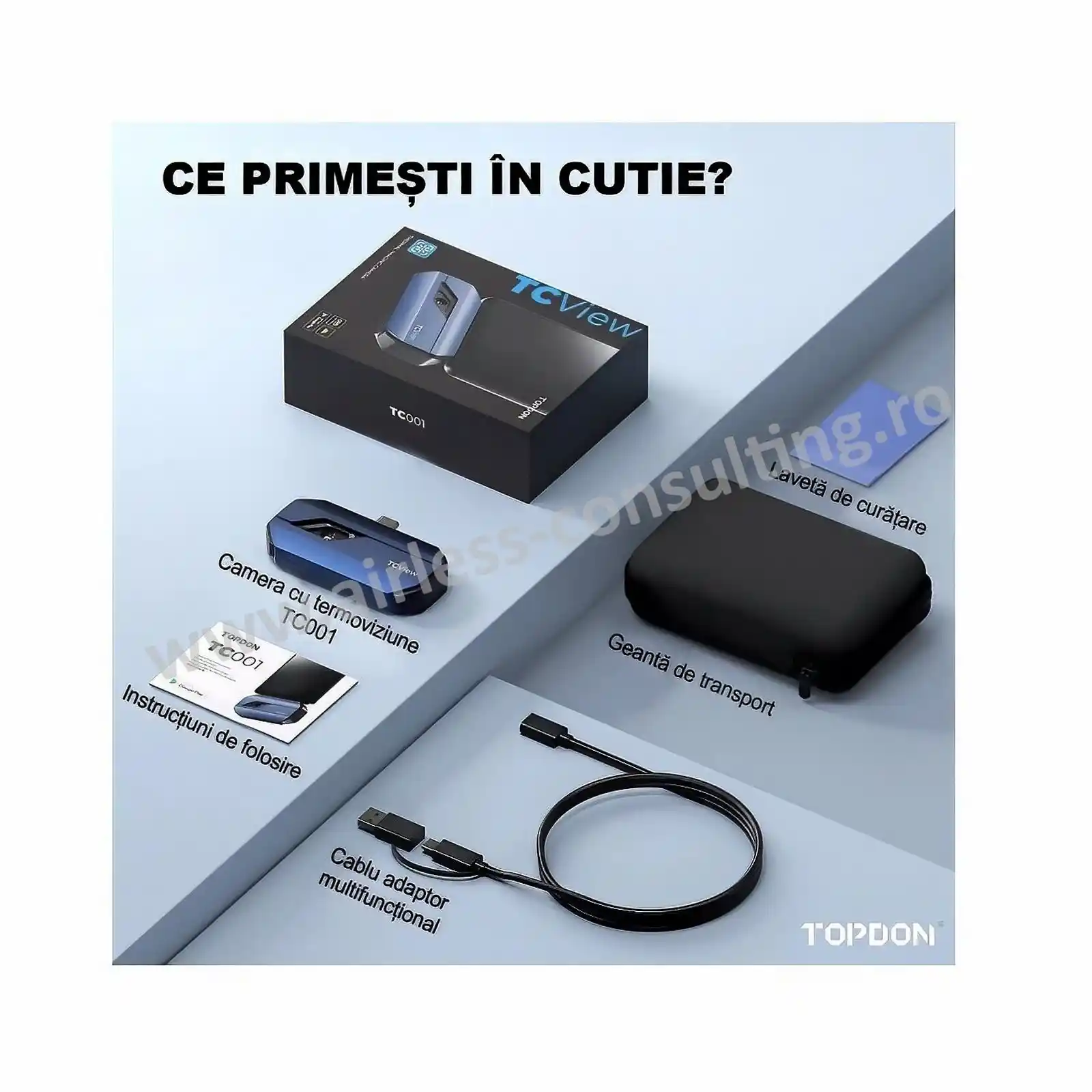 Camera termoviziune externa, Topdon TC001, 25 Hz, pentru Android si Windows [2]
