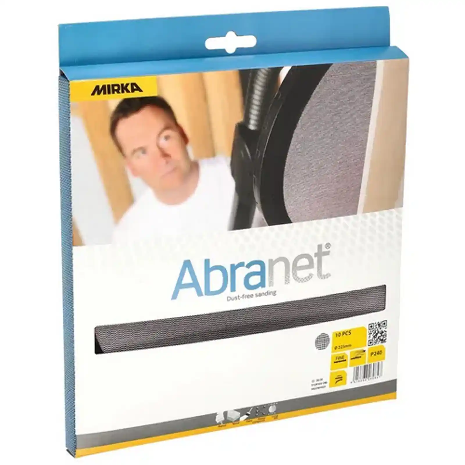 Abraziv Abranet, 225mm, Grip, P180, 25 bucati/pachet, Mirka [5]