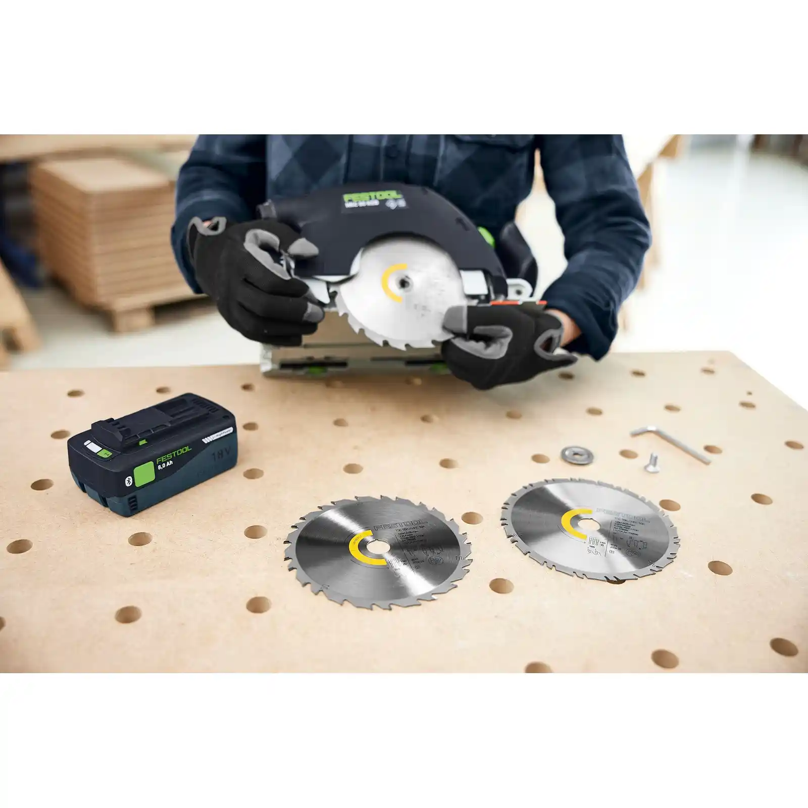 Ferastraie circulare manuale cu acumulatori HKC 55 KEB-Basic Festool [3]