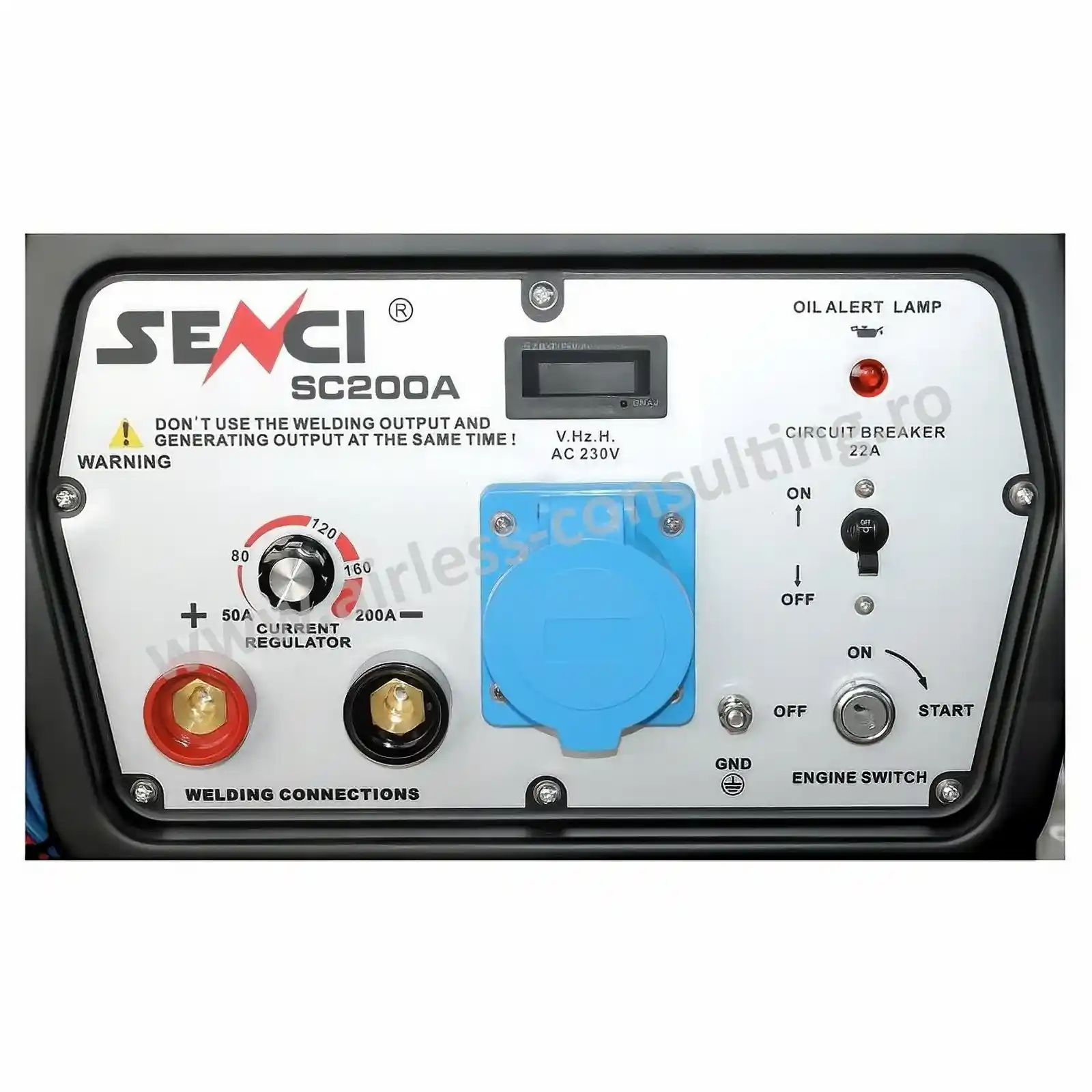 Generator de curent si sudura pe benzina SC 200A, 5.5 kW, 230V [5]
