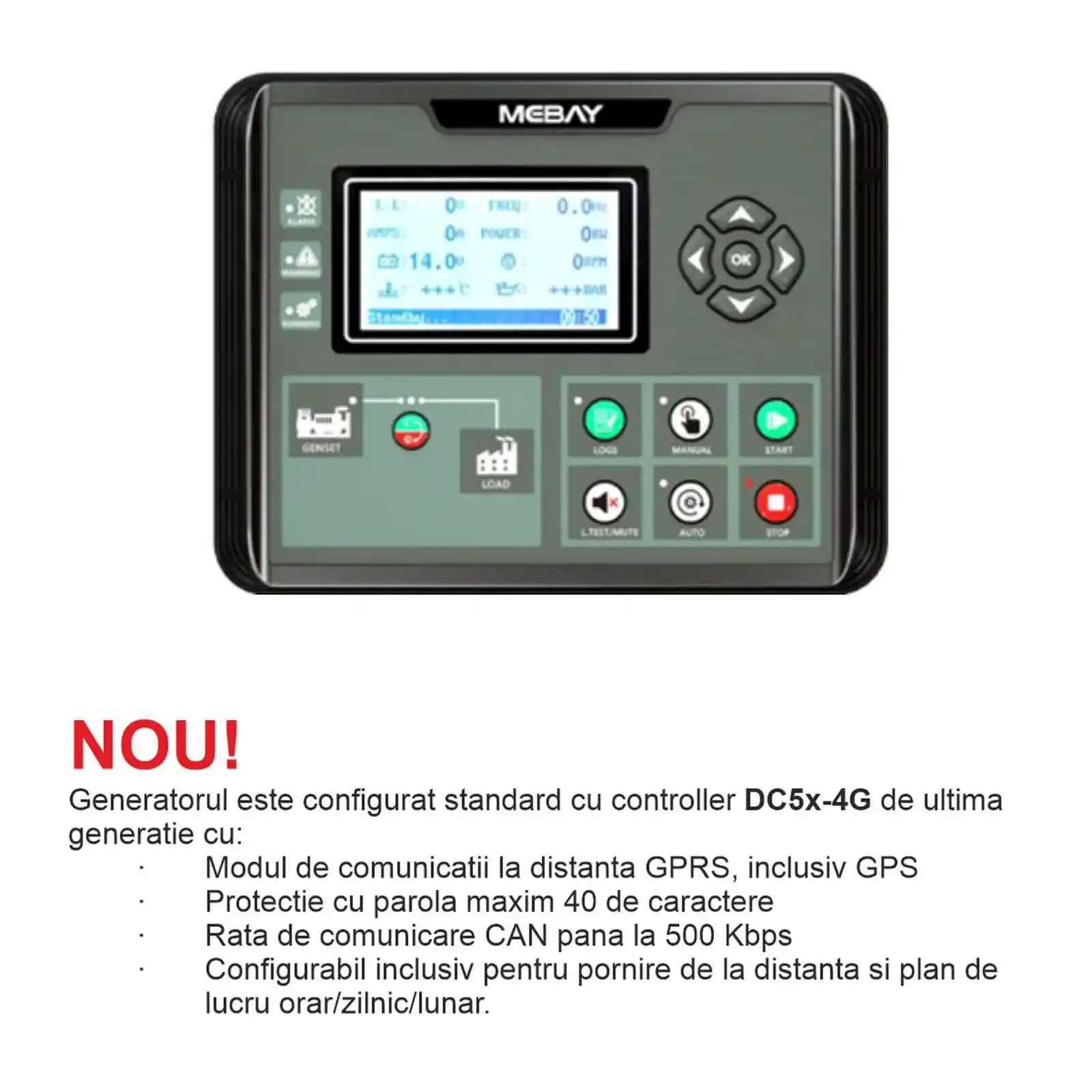 Generator insonorizat SENCI SCDE19i-YS putere maxima 19 kVA 400V ATS inclus [5]