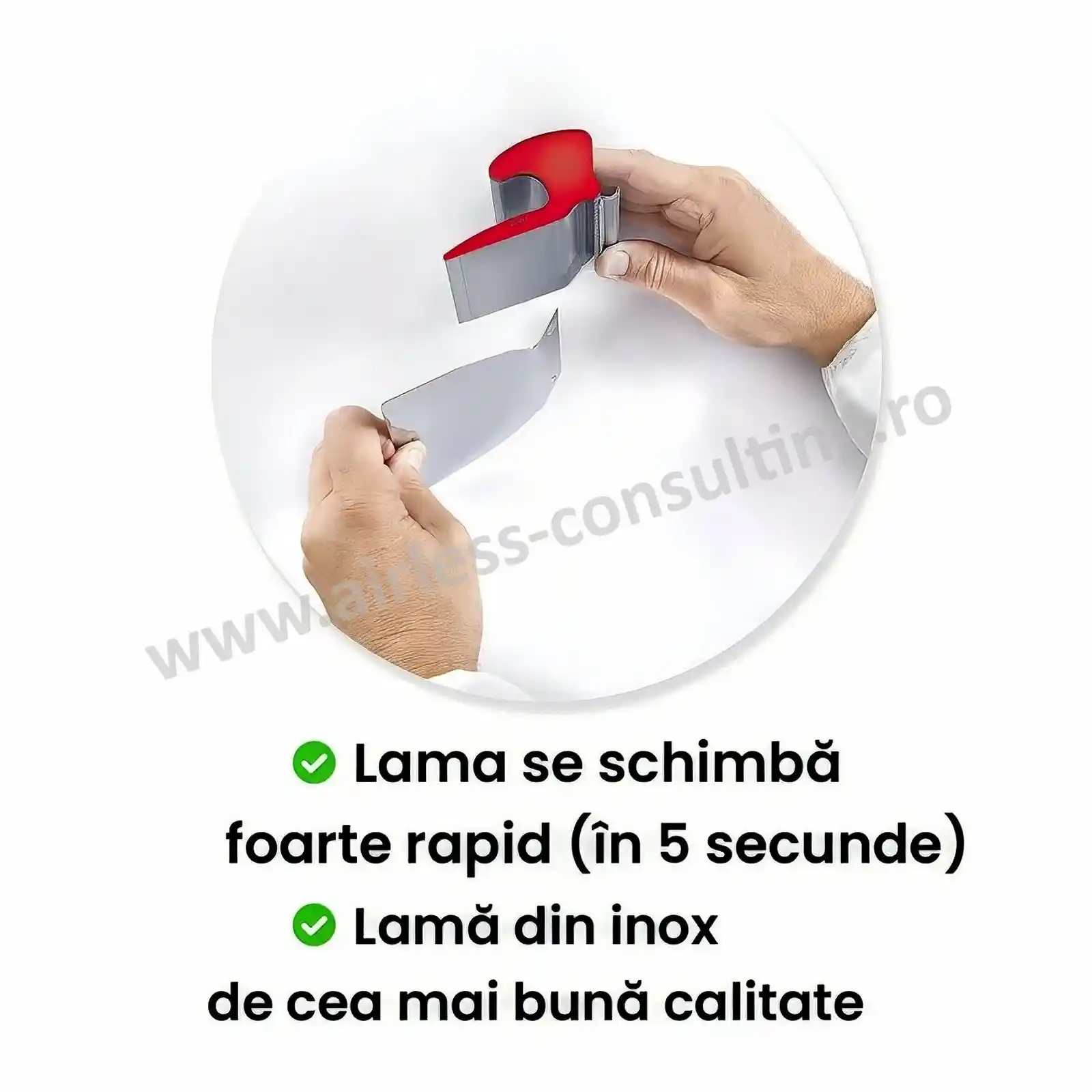 Lama de schimb gletiera 100 cm, OCAI, lama inox [2]