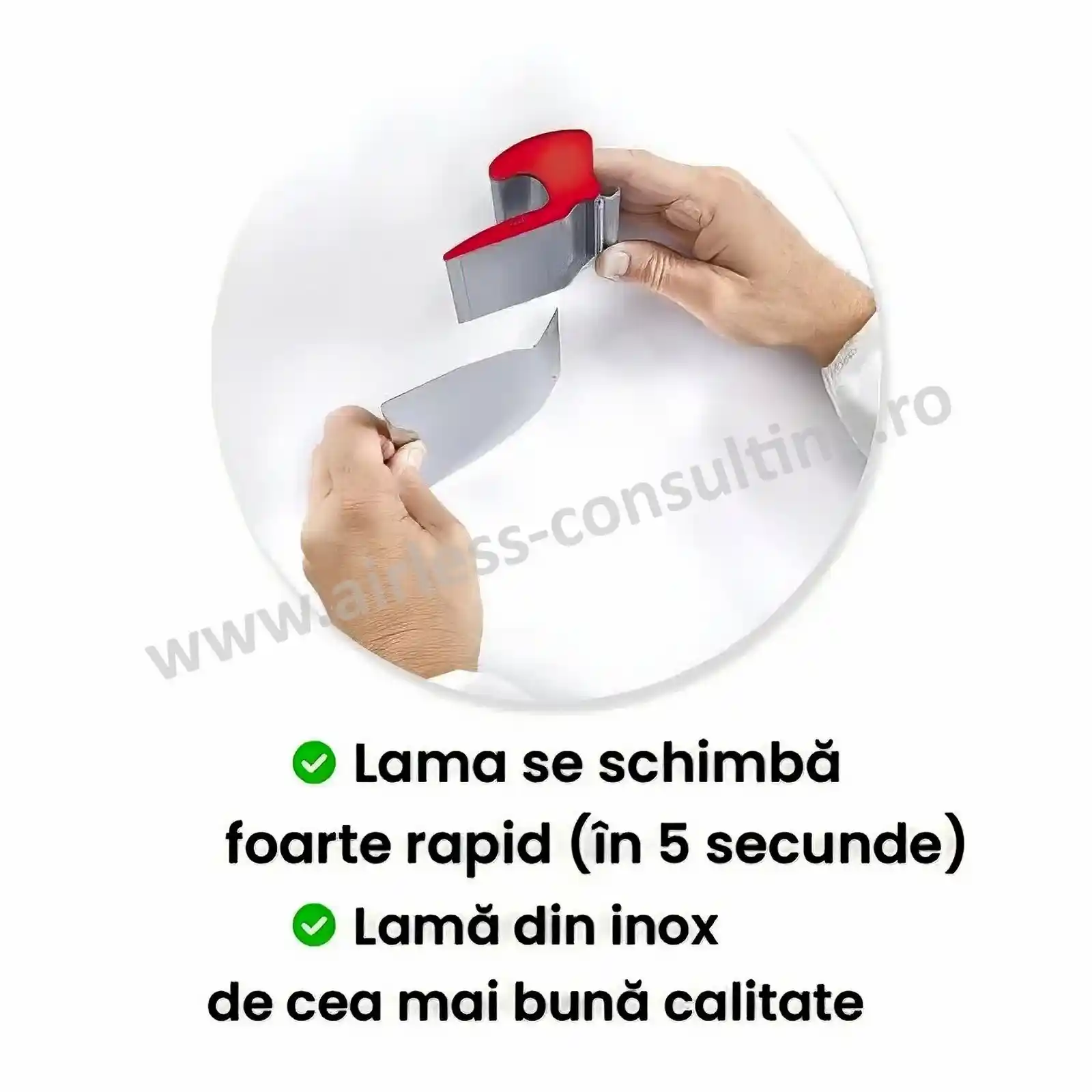 Lama de schimb gletiera 20 cm, OCAI, lama inox [2]