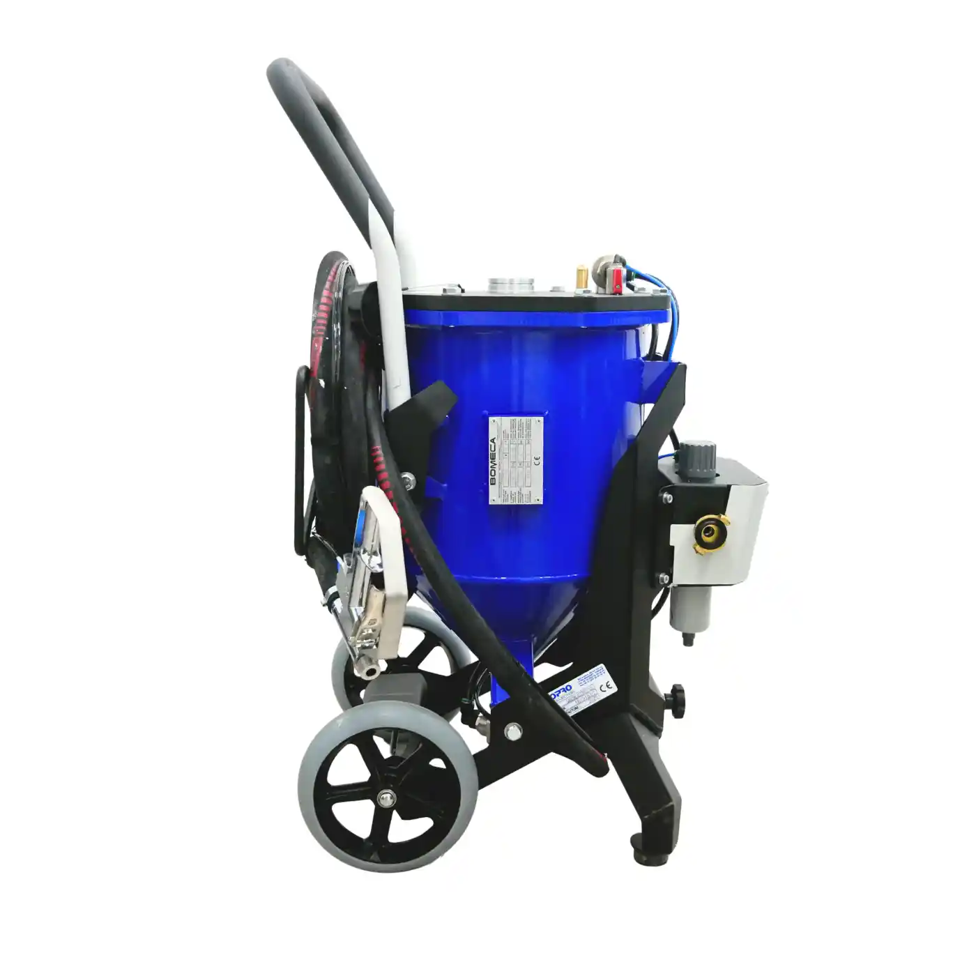 Masina de sablat SANDBLASTPRO, Euromair, cu compresor E 100 TH, sistem de racire, rezervor 30 litri [7]