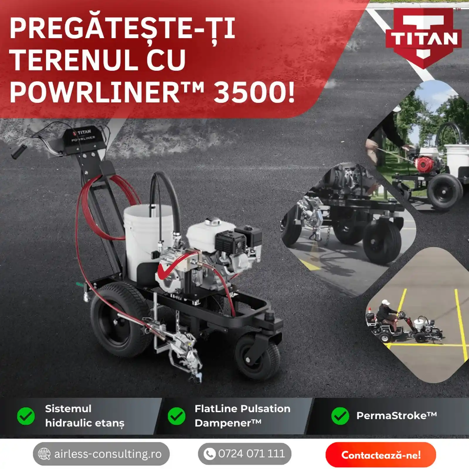 Masina Marcaj Rutier, Titan, PowerLiner 3500 3.5 cp [2]