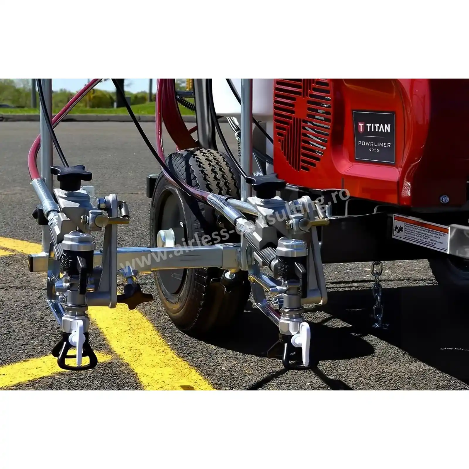 Masina pentru marcaje, Titan, PowerLiner 4955, Honda, 3.5 cp [4]