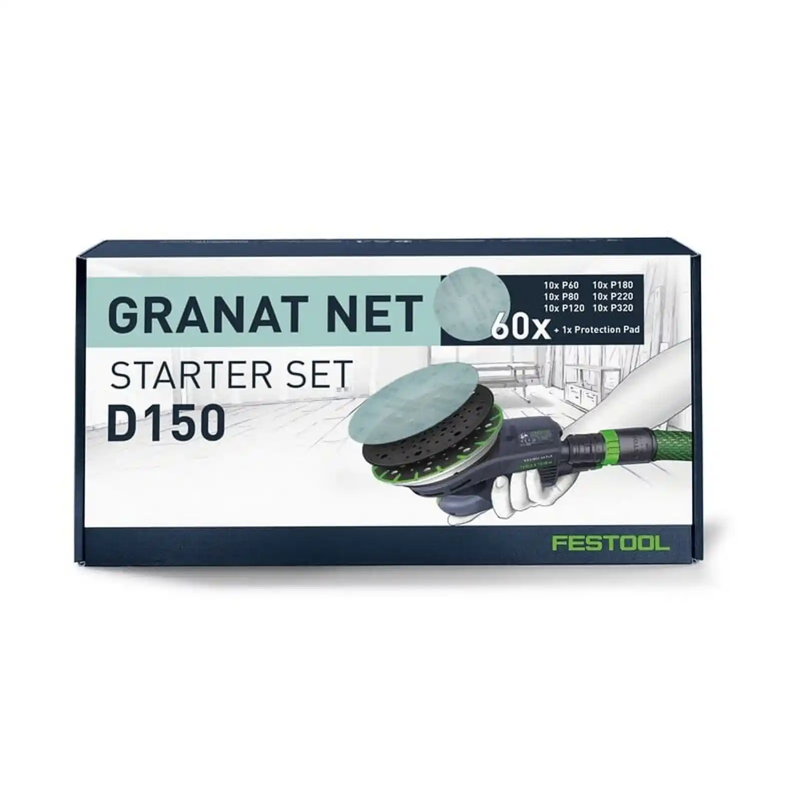 Material abraziv reticular Granat Net, D150 GR Net,-Set, Festool [2]