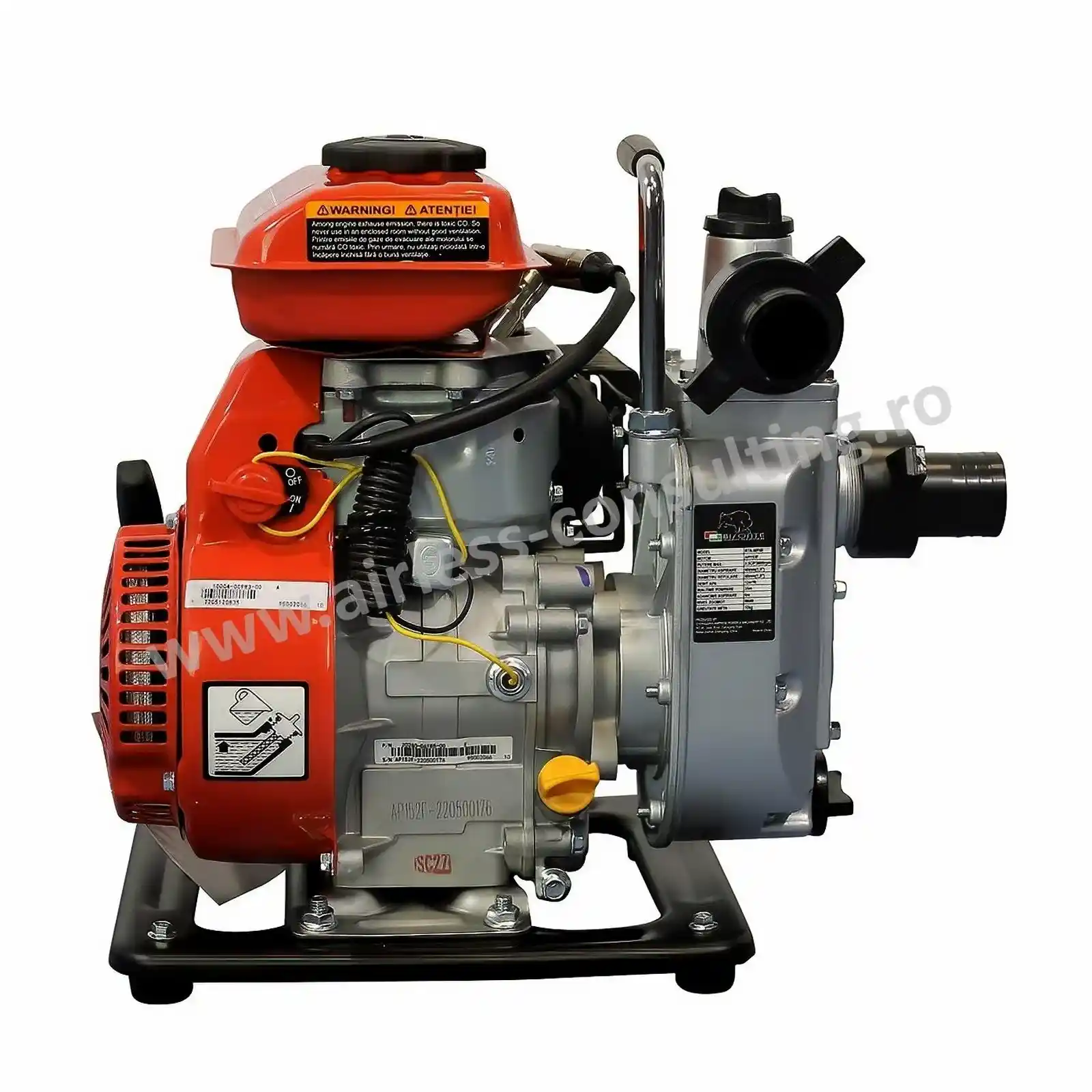 Motopompa pentru ape curate BISONTE BTA-MP40 diametru 40 mm debit 12 mc/h [2]