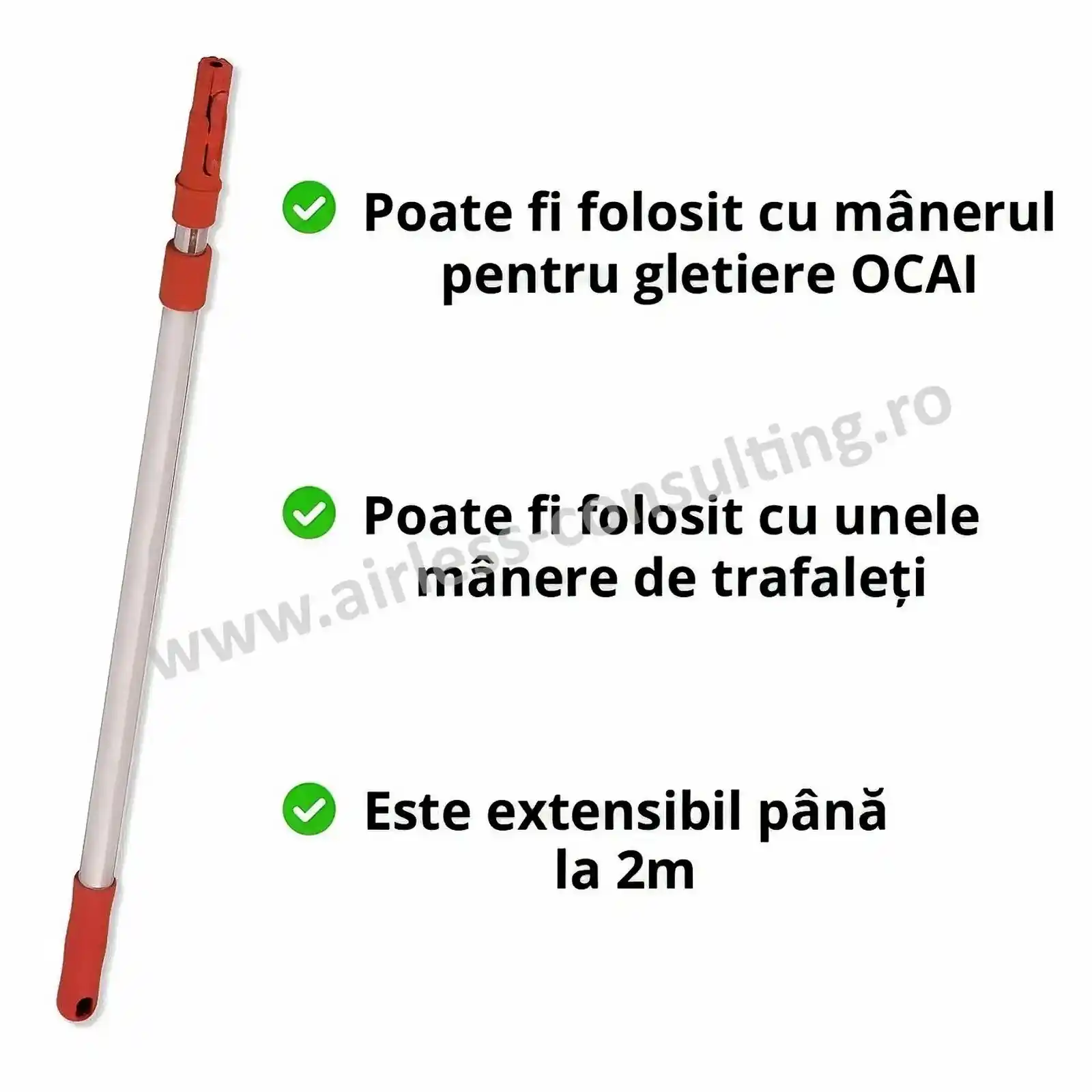 Pachet 4 gletiere 20/40/60/80 cm, OCAI, cu lame de schimb, prelungitor si spaclu [7]