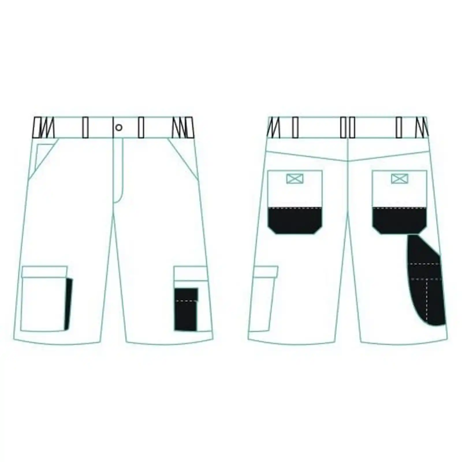 Pantaloni scurti de zugravi, 69 cm, Axus [2]