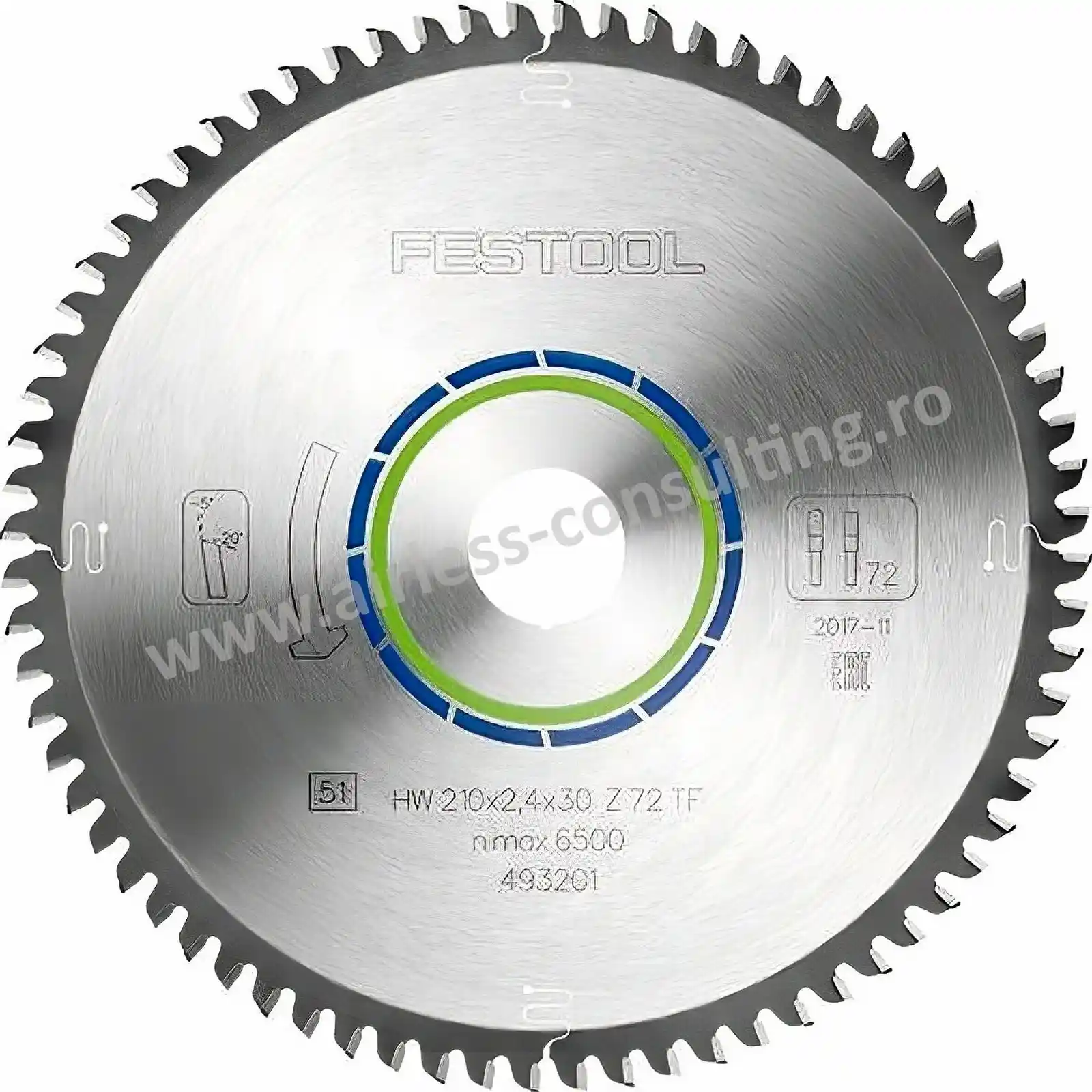 Panza de ferastrau ALUMINIUM/PLASTICS HW 210x2,4x30 TF72 Festool [2]