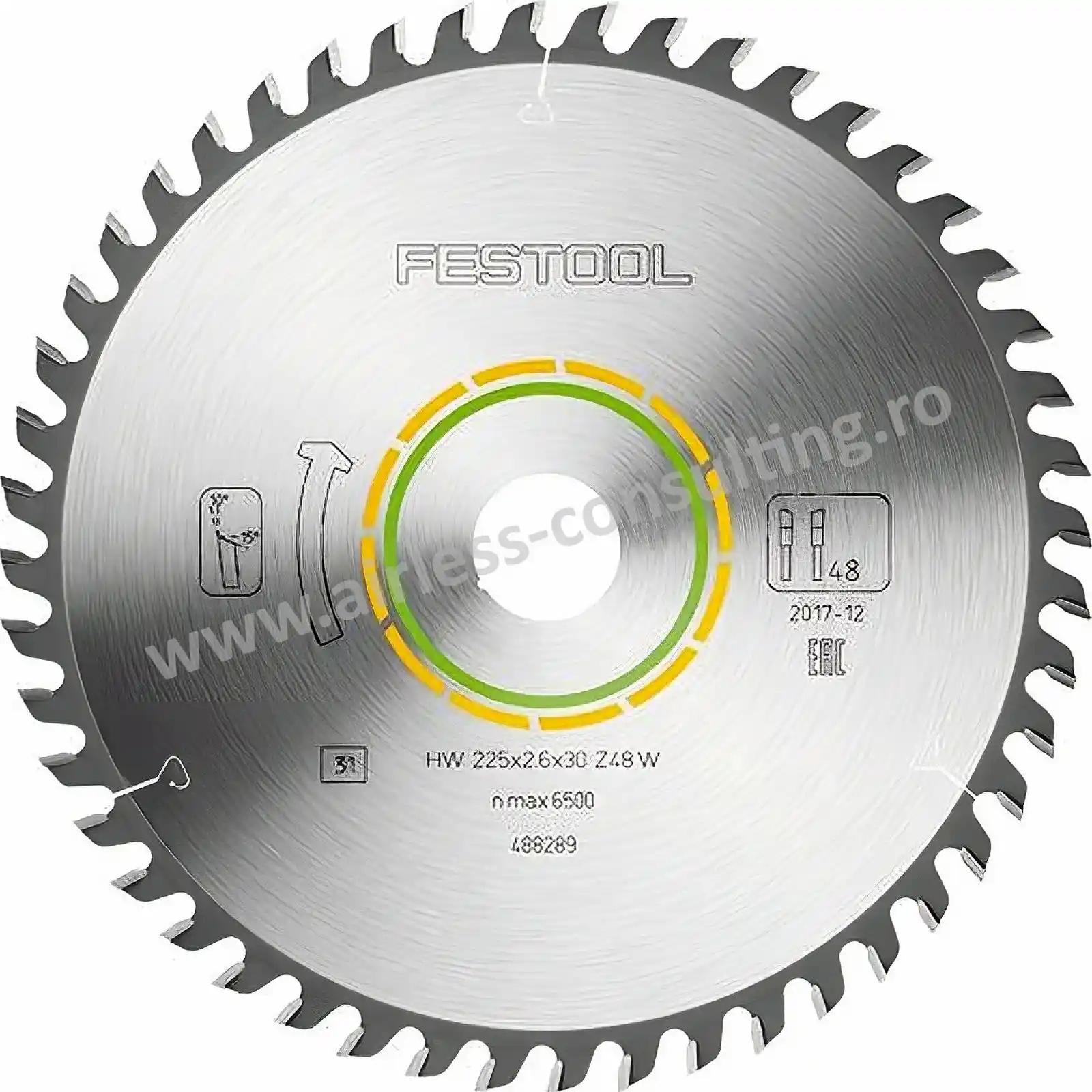 Panza de ferastrau WOOD FINE CUT HW 225x2,6x30 W48 Festool [2]